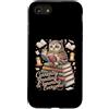 Bookworm Owl Currently Reading Introvert Custodia per iPhone SE (2020) / 7/8 Attualmente leggendo e ignorando tutti