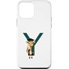 Timowo Studio Custodia per iPhone 12 mini Giraffa Diploma Lettera Y Alfabeto Animale