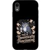 Physics Owl Coffee Nerd Science Humor Custodia per iPhone XR Teoricamente funzionante Gufo Fisica Caffè Umorismo