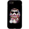 Vintage Retro Knitting Cute Lover Women Custodia per iPhone SE (2020) / 7/8 Ferret Pet Granny Square Crochet Yarn Crochet Lover