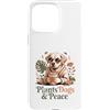Dog Lover Plant Lover Custodia per iPhone 15 Pro Max Piante Cani E Peace Dog Amante Piante Vibes