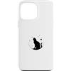 Simmon's Merch Custodia per iPhone 13 Pro Max Gatto Luna Piena Dolce Gatto Stuff Casual Kitty Vibes Graphic Art