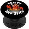 Mardi Gras Novelty Apparel Crawdad esuberante e piccante divertente da donna PopSockets PopGrip Adesivo