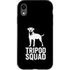 Cani da soma canini resistenti Custodia per iPhone XR Tripod Squad Supporto per la resilienza a tre zampe del cane