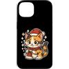 calico cat knitting santa hat winter win Custodia per iPhone 13 Calico Cat Knits - Cappello da Babbo Natale