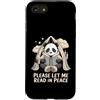Panda Reading Peace Bookworm Custodia per iPhone SE (2020) / 7/8 Panda Reading Per favore Lasciami leggere in pace