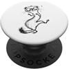 Abstract Scribble Lines Hand Drawn Sketc Divertente furetto schizzo disegno Doodle disegnato a mano PopSockets PopGrip Adesivo