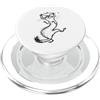Abstract Scribble Lines Hand Drawn Sketc Divertente furetto schizzo disegno Doodle disegnato a mano PopSockets PopGrip per MagSafe