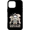 Panda Reading Peace Bookworm Custodia per iPhone 16 Pro Max Panda Reading Per favore Lasciami leggere in pace