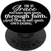 Studio Motivazionale Fede Profonda Citazione Ispiratrice sulla Grazia e la Fede PopSockets PopGrip Adesivo