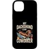 Bassotto smart working umorismo cinofili Custodia per iPhone 14 Plus My Dachshund Is My Coworker Bassotto Smart Working