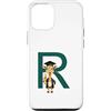 Timowo Studio Custodia per iPhone 12/12 Pro Giraffa Diploma Lettera R Alfabeto Animale
