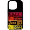 Lustiger Geburtstagsspruch zum 22. Gebur Custodia per iPhone 14 Pro 22° Compleanno Leggendario dal Giugno 2004 Anno Retro