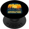 Cavern Explorer Designs Carlsbad Caverns National Park Retro Tramonto PopSockets PopGrip Adesivo