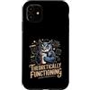 Physics Owl Coffee Nerd Science Humor Custodia per iPhone 11 Teoricamente funzionante Gufo Fisica Caffè Umorismo