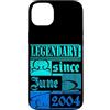 Lustiger Geburtstagsspruch zum 22. Gebur Custodia per iPhone 14 Plus 22° Compleanno Leggendario dal Giugno 2004 Anno Retro