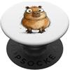 Abstract Scribble Line Capybara Drawing Carino Capybara Disegnato A Mano Schizzo Disegno Doodle PopSockets PopGrip Adesivo
