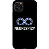 Neurodivergent Pride & Spectrum Aestheti Custodia per iPhone 11 Pro Max Neurospicy Infinity Loop | Autismo ADHD Umorismo - Glitch Art