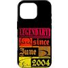 Lustiger Geburtstagsspruch zum 22. Gebur Custodia per iPhone 16 Pro 22° Compleanno Leggendario dal Giugno 2004 Anno Retro