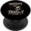 Vintage Ink Lovers Trashy Skull Humor St I tatuaggi sono divertenti e trash, amanti dei tatuaggi con teschi vintage PopSockets PopGrip Adesivo