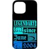 Lustiger Geburtstagsspruch zum 22. Gebur Custodia per iPhone 13 Pro Max 22° Compleanno Leggendario dal Giugno 2004 Anno Retro