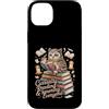 Bookworm Owl Currently Reading Introvert Custodia per iPhone 14 Plus Attualmente leggendo e ignorando tutti