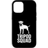 Cani da soma canini resistenti Custodia per iPhone 12/12 Pro Tripod Squad Supporto per la resilienza a tre zampe del cane