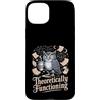 Physics Owl Coffee Nerd Science Humor Custodia per iPhone 15 Plus Teoricamente funzionante Gufo Fisica Caffè Umorismo
