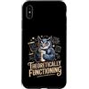 Physics Owl Coffee Nerd Science Humor Custodia per iPhone XS Max Teoricamente funzionante Gufo Fisica Caffè Umorismo