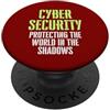 Ethical Hacking Analyst Ethical Cyber Se Cyber Security Hacker etico Proteggere il mondo in ombra PopSockets PopGrip Adesivo