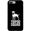 Cani da soma canini resistenti Custodia per iPhone 7 Plus/8 Plus Tripod Squad Supporto per la resilienza a tre zampe del cane