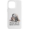Panda Reading Peace Bookworm Custodia per iPhone 14 Pro Max Panda Reading Per favore Lasciami leggere in pace