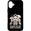 Panda Reading Peace Bookworm Custodia per iPhone 16 Plus Panda Reading Per favore Lasciami leggere in pace