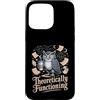 Physics Owl Coffee Nerd Science Humor Custodia per iPhone 15 Pro Max Teoricamente funzionante Gufo Fisica Caffè Umorismo