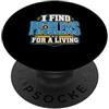 Real Estate House Inspector Designs Ispettore domestico Trovo Problemi Per Vivere PopSockets PopGrip Adesivo