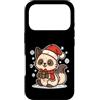 cat winter scarf box snow wintertime yul Custodia per iPhone 17 Pro Simpatico gatto invernale con sciarpa e scatola