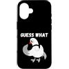 Funny Peace Dove Pigeon Birthday Holiday Custodia per iPhone 16 Guess What Lonesome White Colomba Piccione Uccello Uomini Donne Bambini