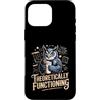 Physics Owl Coffee Nerd Science Humor Custodia per iPhone 16 Pro Max Teoricamente funzionante Gufo Fisica Caffè Umorismo