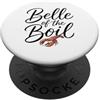 Mardi Gras Novelty Apparel Belle Of The Boil Crawfish - Pesci d'aragosto, da donna PopSockets PopGrip Adesivo