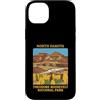 North Dakota National Park Vintage Gifts Custodia per iPhone 14 Plus Parco Nazionale Theodore Roosevelt Nord Dakota Vintage
