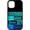 Lustiger Geburtstagsspruch zum 22. Gebur Custodia per iPhone 12/12 Pro 22° Compleanno Leggendario dal Giugno 2004 Anno Retro