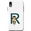 Timowo Studio Custodia per iPhone XR Giraffa Diploma Lettera R Alfabeto Animale