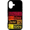 Lustiger Geburtstagsspruch zum 22. Gebur Custodia per iPhone 17 22° Compleanno Leggendario dal Giugno 2004 Anno Retro