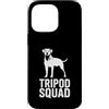 Cani da soma canini resistenti Custodia per iPhone 14 Pro Max Tripod Squad Supporto per la resilienza a tre zampe del cane
