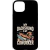 Bassotto smart working umorismo cinofili Custodia per iPhone 15 Plus My Dachshund Is My Coworker Bassotto Smart Working