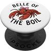 Mardi Gras Novelty Apparel Belle Of The Boil Crawfish - Pesci d'aragosto, da donna PopSockets PopGrip Adesivo