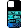 Lustiger Geburtstagsspruch zum 22. Gebur Custodia per iPhone 12 mini 22° Compleanno Leggendario dal Giugno 2004 Anno Retro