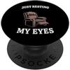 Funny Dad Father's Day Gifts Designs Men Just Resting My Eyes Poltrona Dad Joke Funny Men PopSockets PopGrip Adesivo