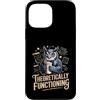 Physics Owl Coffee Nerd Science Humor Custodia per iPhone 13 Pro Max Teoricamente funzionante Gufo Fisica Caffè Umorismo