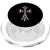 LUKE GALLERY The rhombus Shine Pave Diamonds Silver Cross PopSockets PopGrip per MagSafe